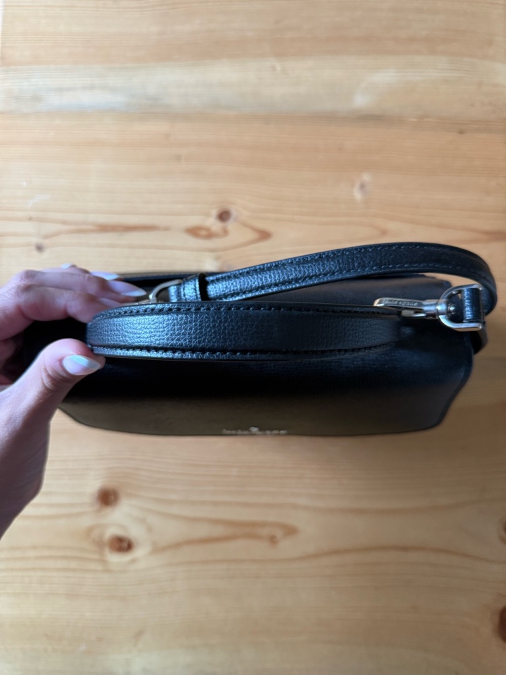 Kate Spade Black Leather Top-Handle Satchel - Picture 2 of 5